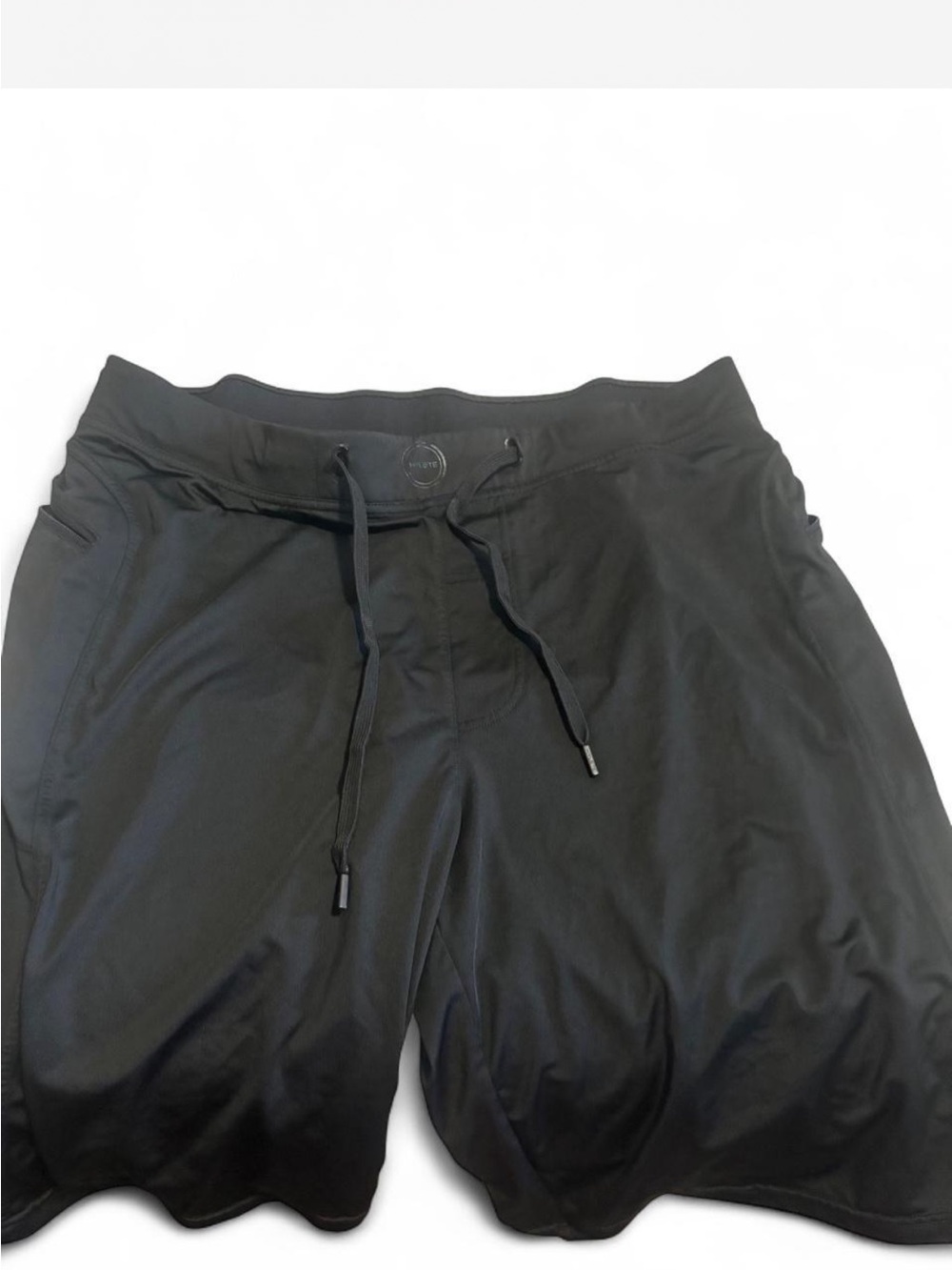 Hylete Black Men's Jogger Shorts with Drawstring